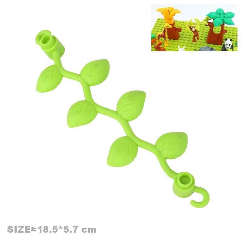Großes Baustein-Zubehör, kompatibel mit Duplos-Häusern, Villen, Bauausrüstung, Drehverbindung, Kinder-Montageteile, Spielzeug