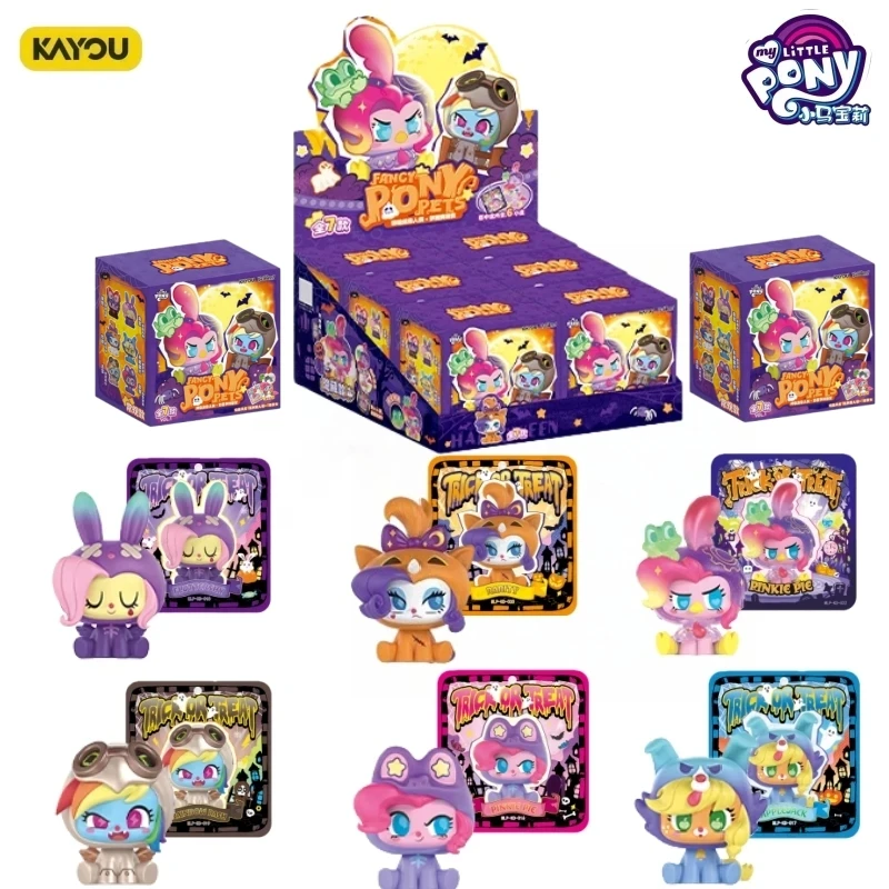 

KAYOU My Little Pony Nightmare Night Series Мини-кукла-карта Официальная подлинная аниме Периферийная игрушка Кукла Фестивальный подарок Оригинальная коробка