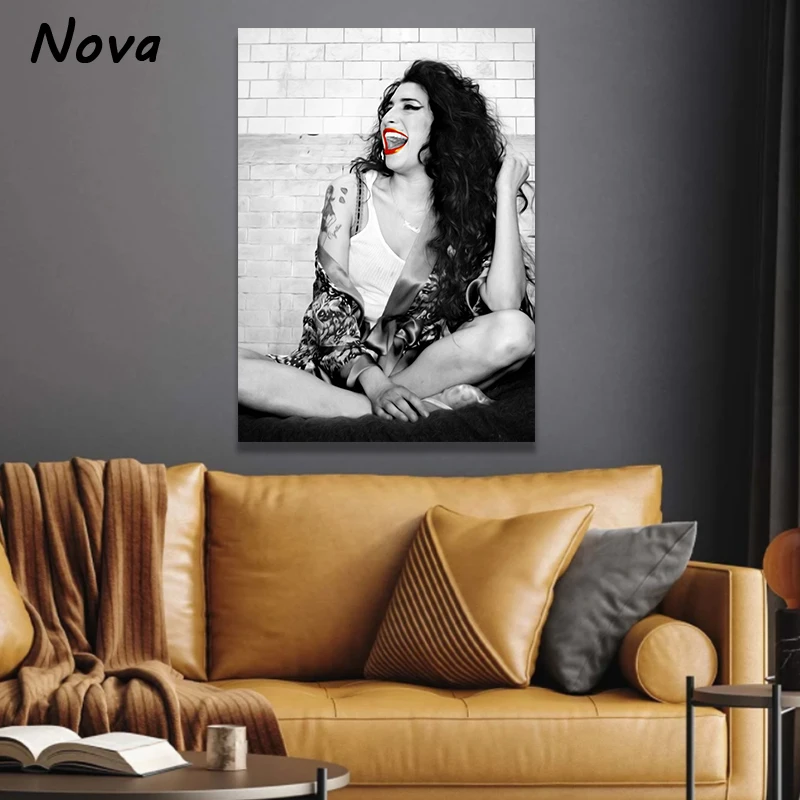 Amy Winehouse Vinatge Poster Famous Music Singer Posters Canvas Decorative Paintings Living Room Aesthetic Decoration