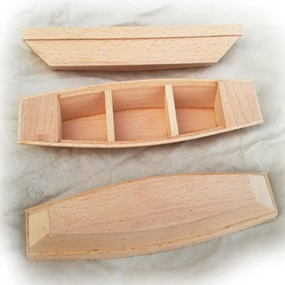 

Home Decoration Wooden Boat Model Vintage Decor Canoe Craft Fishing Boat Decor Handcrafts Ocean Landscape Boat Model Ornaments