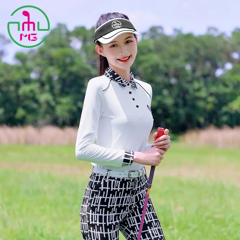 MEET Brand Slim Fit Good Trend Women Long Suit Pants Clothes Shirt Tops Sports Golf Ball Tennis Voleyball Trousers Set Apparel