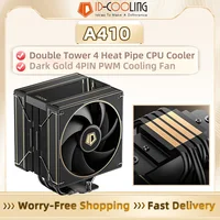 ID-COOLING A410 4 tubos de calor CPU enfriador de aire Dual 120mm ventiladores PWM alto flujo de aire para refrigeración Intel LGA1700/115X/1200 AMD AM4/AM5