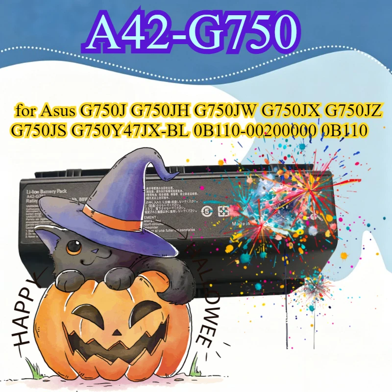

A42-G750 G750 G750JM Laptop Battery for Asus G750J G750JH G750JW G750JX G750JZ G750JS G750Y47JX-BL 0B110-00200000 0B110 88Wh