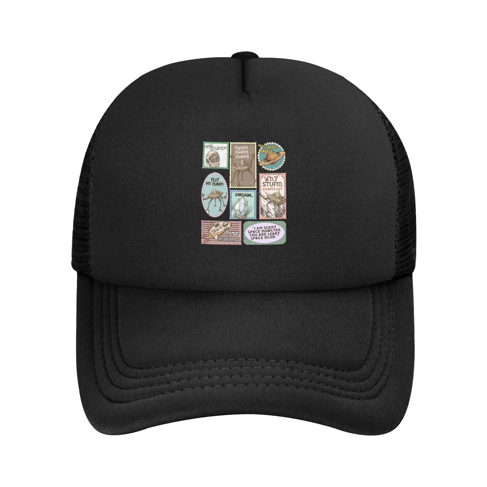 Adult Project Hail Mary Stamps Trucker Caps Fitted Mesh Baseball Caps Polyester  Dad Hat Sun Caps Adjustable Sun Caps Summer