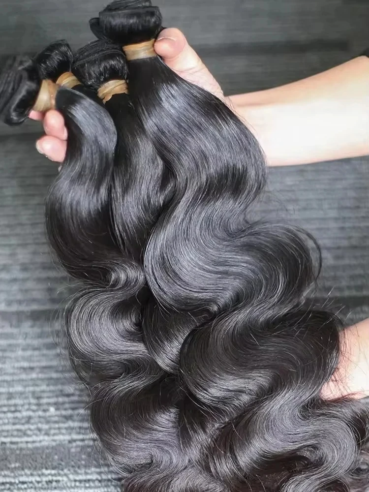 

30 32 Inch Virgin Body Wave Bundles Raw 100% Human Hair Brazilian Remy Natural Water Weaves Bundles Unprocessed Hair Extensions