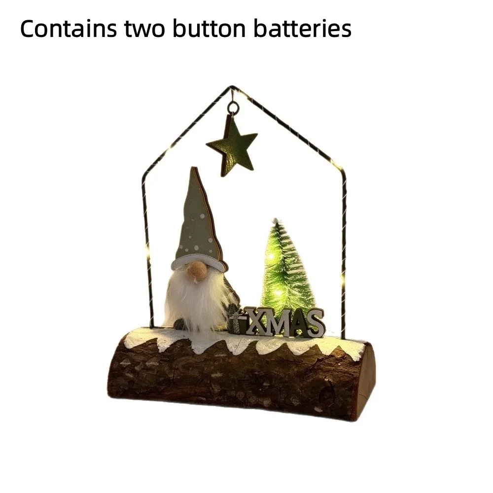 Wooden Table Night Light House Shape Soft Warm Glow House Night Light Natural Wood Material Delicate Design