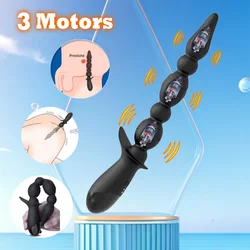 Anal Beads Vibrator Male Butt Plug Prostate Massager Female Dildos Vagina Clit Stimulator Sex Toys for Women Men Adult Goods 18