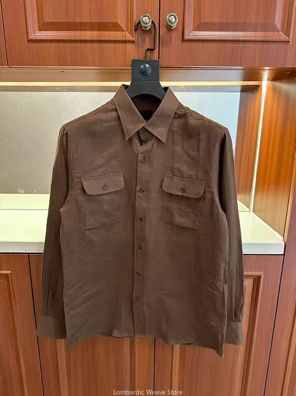 

Bri Italian 25ss 100% Linen Long Sleeve Shirt