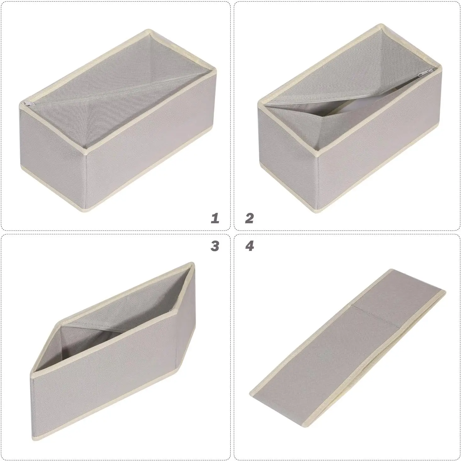 

Diommell Foldable Cloth Storage Box Closet Dresser Drawer Organizer Fabric Baskets Bins Containers Divider For Clothes