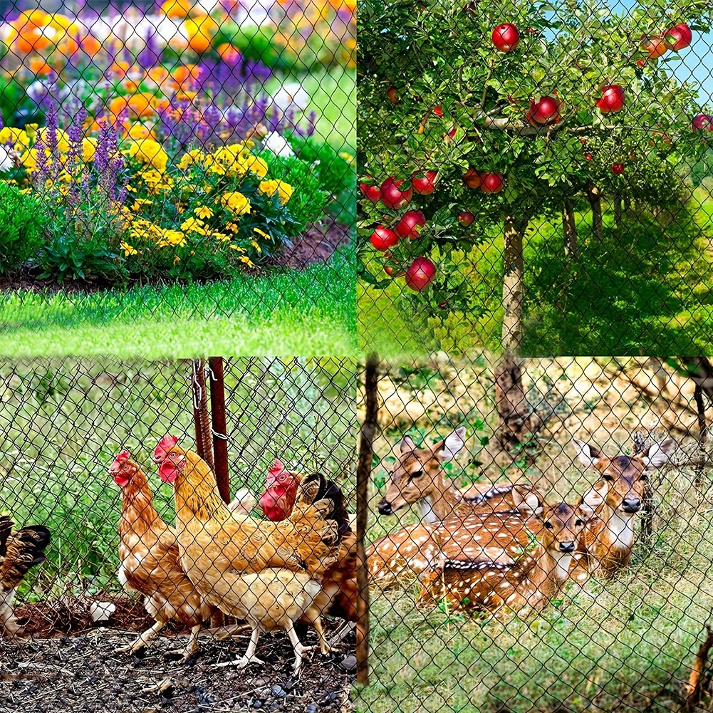 

Nylon Bird Netting Garden Bird Net Protective Chicken Coop Netting 25 X 50 FT Fruit Tree Netting for Birds Deer Squirrels