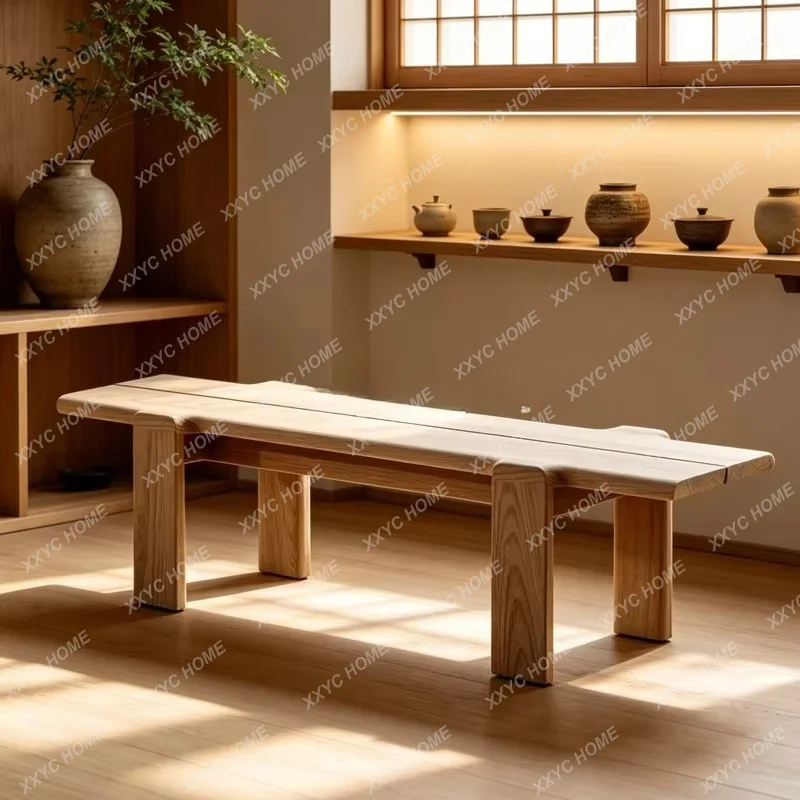 XXSimple solid wood bench log bed and breakfast hotel tea bench rest bench