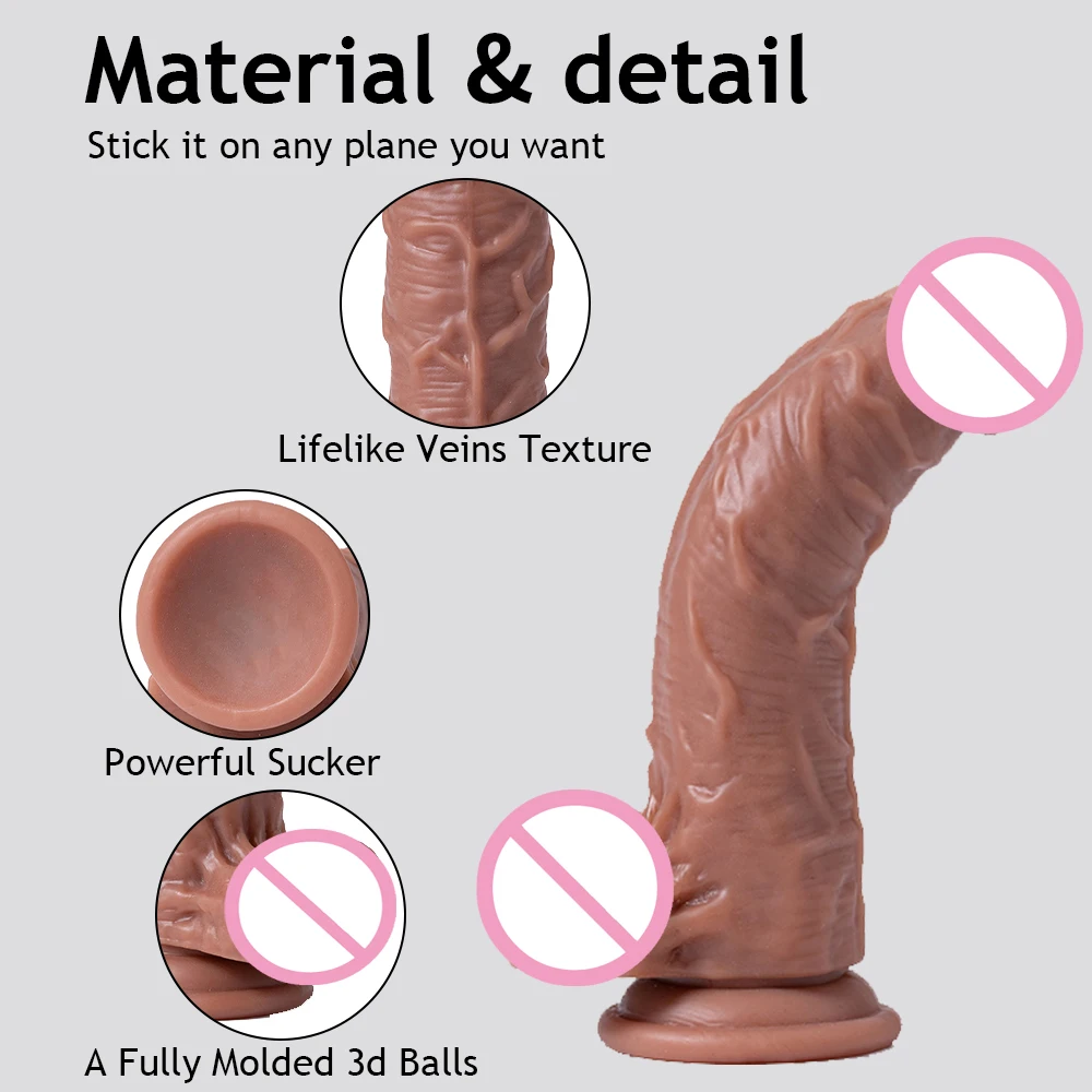 Realistic Dildos Wearable Penis Male Strap On Panties G-Spot Vagina Stimulation Sex Toys For Women Lesbians Couples Masturbator