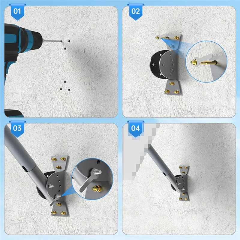 A72T Adjustable Mounting Kit For Starlink V2 Eave Bracket Satellite Support Stand Practical Internet Dish Pole Mount Kit