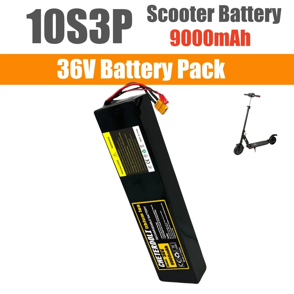 

36V 9000mAh 10S3P 18650 Lithium Battery Pack for Kugoo S1 S2 S3/S3 Pro Scooter Battery Etc Accessories with BMS