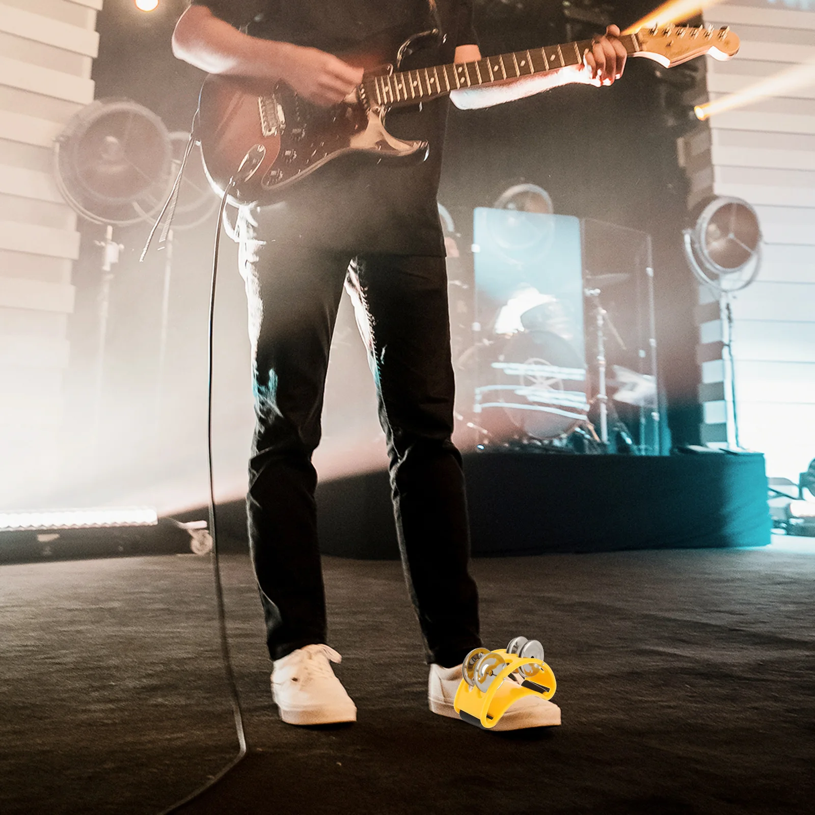 أجراس جلجل القدم للأطفال تعليم الموسيقى تهز الدف حشرجة الموت أداة صوتية لتنمية الاستماع للأطفال