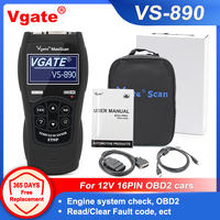 2025 Newest Vgate VS 890 Maxiscan Car Diagnostic tool Auto OBD Scanner OBD2 CAN-BUS Read Clear code VS890 pk ELM327