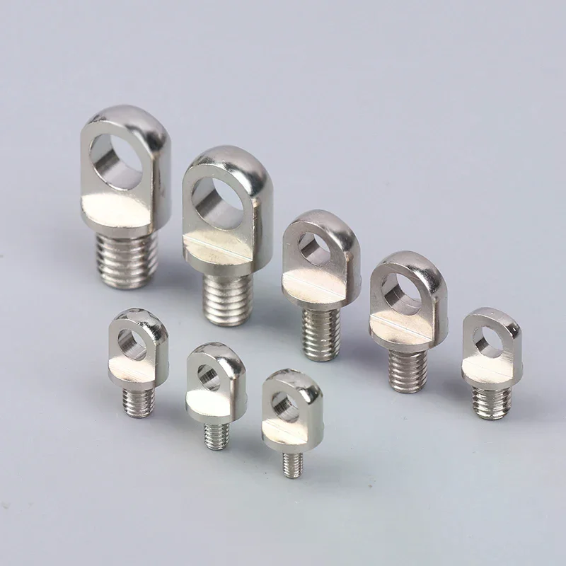 3Pcs Brass Stud Nuts & Eye Bolts With Hole M3/M4/M5/M6/M8/M10 Copper Lifting Eye Screws Set
