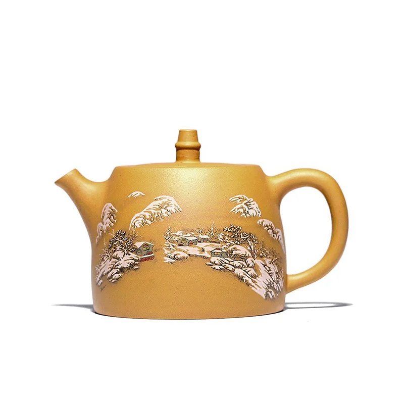 Original Ore Gold Section Mud Yixing Purple Clay Teapot Genuine 500ml Large Capacity Pure Handmade Tea Pot Household Tea Set