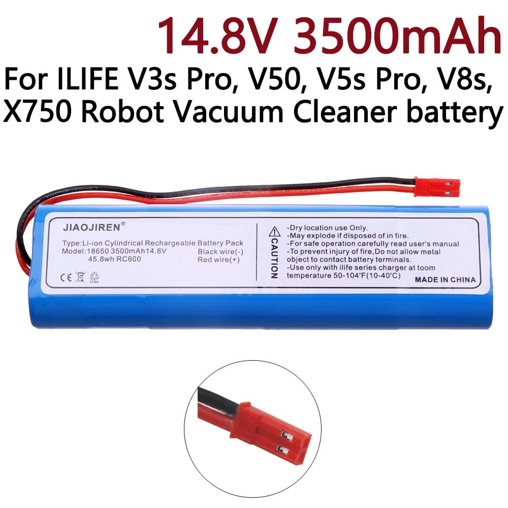 Upgrade 14.8V 3500mAh Lithium Battery for ILIFE V5 V5s V50 V3 plus v3s pro Robot Vacuum Cleaner ILIFE v5s pro For ZACO V3battery