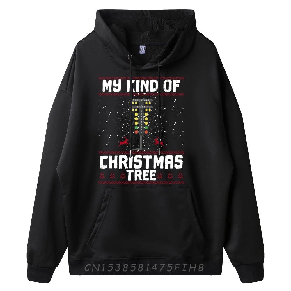 My Kind Of Christmas Tree Drag Racing Funny Xmas Racer Grahpic Tee Hoodie Male Men's Clothing Deals
