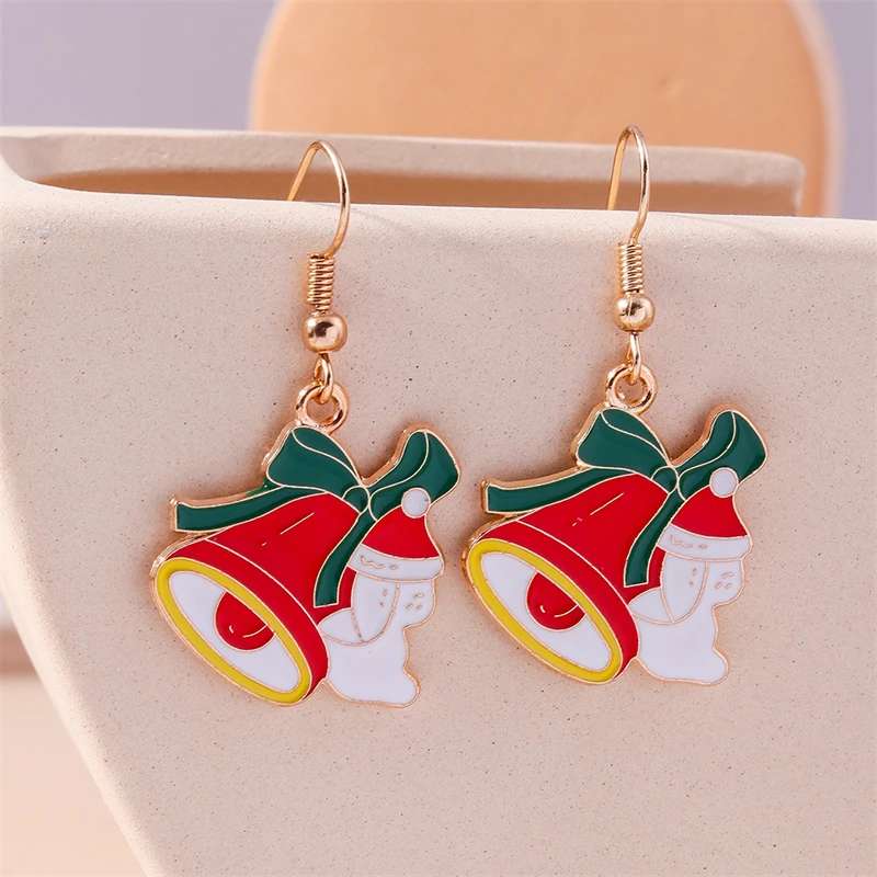 Modische Weihnachts-Ohrringe für Damen, Weihnachtsbaum-Hängeohrringe, Mädchen-Neujahrsfest-Schmuck, Geschenke – Detail 9