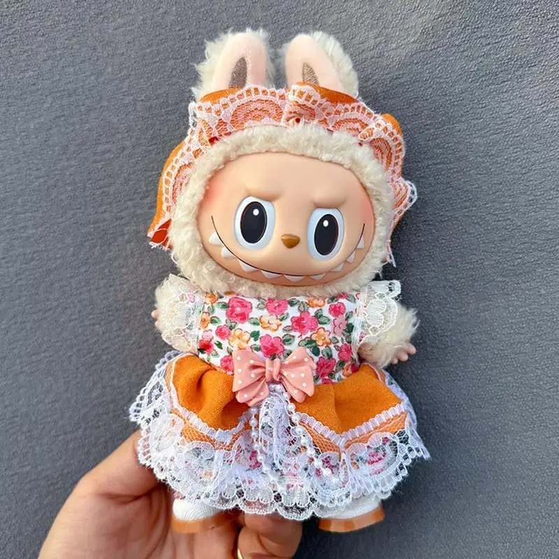

DIY Clothes Designed for 17cm Labubu \u2013 Handmade Dress Up Costumes for Collectible Dolls-Fashion Swap Play Accessories (Doll