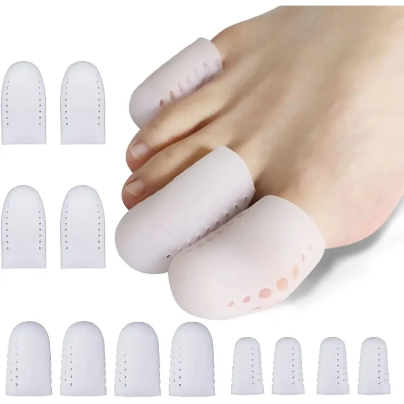 2pcs Big Toe Outward Flipping Divider Toe Separator Silicone Metatarsal Pads Cover Protection Sleeves for Blister Reduce Pain