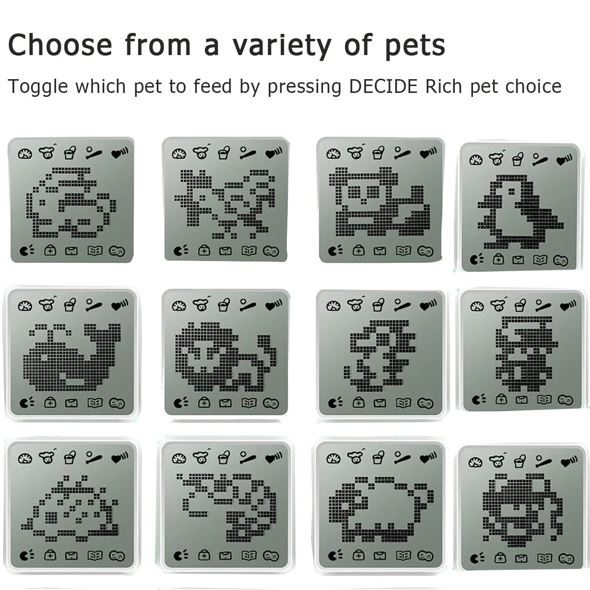 Porte-clés animaux virtuels pour garçons et filles, 168 animaux de compagnie, jeu portable rétro rempli d'œufs de pâques, cadeau de pâques