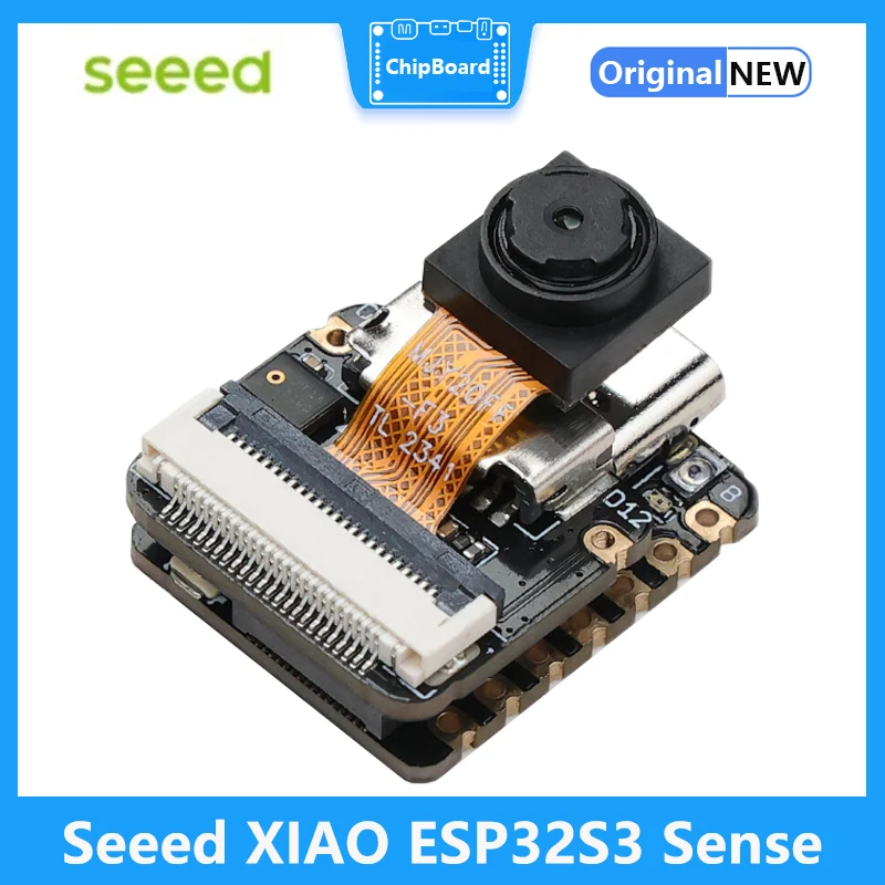 Seeed XIAO ESP32S3 Sense - 2.4GHz Wi-Fi, BLE 5.0, OV2640 Camera Sensor, Digital Microphone, Battery Charge Supported IoT,