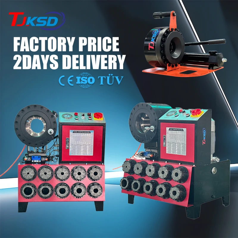 Professional 220V Industrial Automatic Hose Pipe Press 4KW Motor Hydraulic Hose Crimping Machine