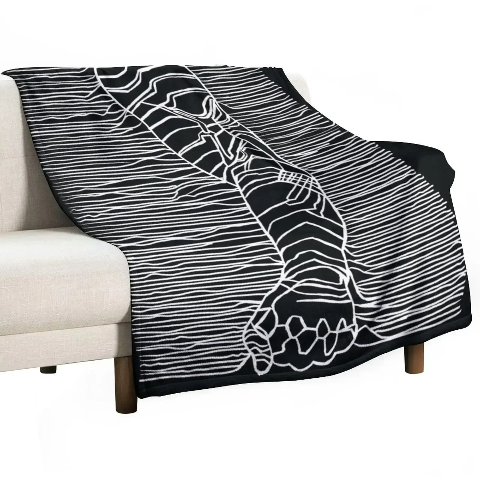 Unknown Pleasures: Bucky edition Throw Blanket Cute Thermal Decoratives Thins Softest Blankets