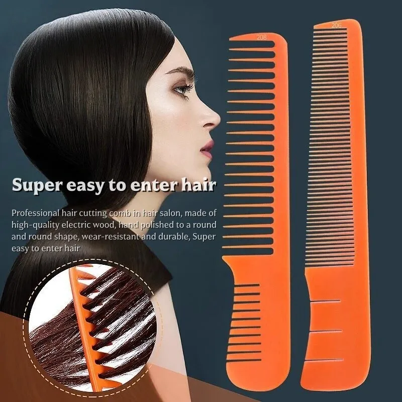 Hairstylist Specific Electricity Wood Comb For Men Women Long Short Hair Trimming Comb Hair Salon Professional Tools Hair Brush