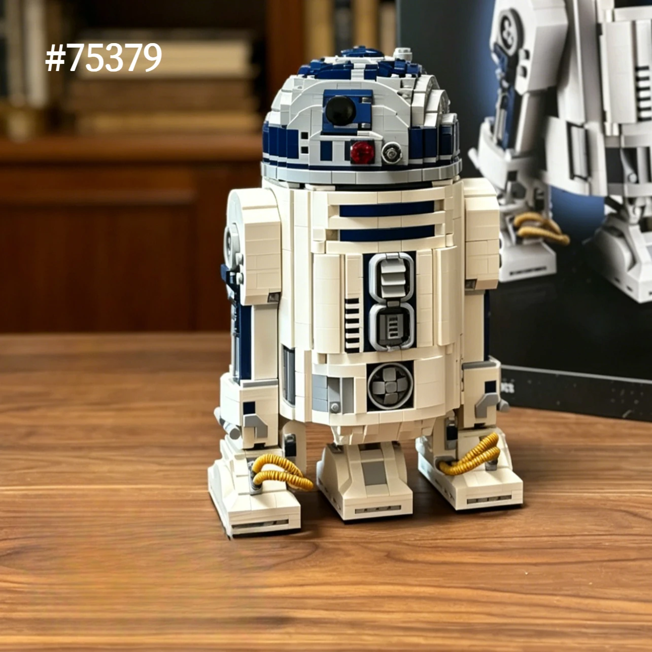 新入荷-1050ピース-組み立て式-r2-d2-ビルディングブロック-大人向け組み立てブリック-スペースウォーズ-ロボットモデル-75379-子供向けおもちゃ-ギフト