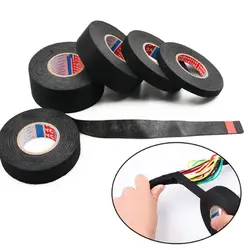 15M Width 9/15/19/25/32MM Loom Cable Fixed Automotive Heat-resistant Wire Harness Tape Adhesive Cloth Fabric