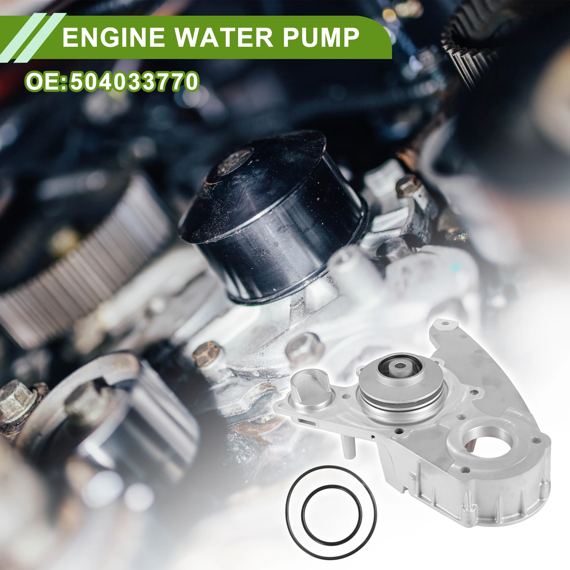 

Водяной насос двигателя UXCELL для Fiat Ducato 2001-2018 No 504033770 Насос охлаждающей воды