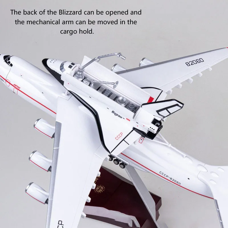 1/200 scale 2 in 1 42cm Antonov An 225 Model Maria Ukraine Transport Plane Aircraft Collection Gift The Space Shuttle Buran AN22