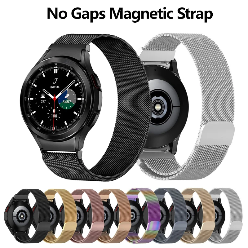 No Gaps Milanese Band for Samsung Galaxy Watch4 Classic 46mm 42mm Magnetic Bracelet For Galaxy Watch 5 40 44mm/Watch5 Pro Strap