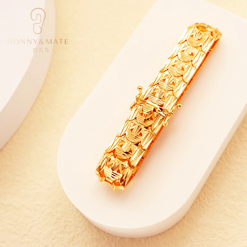 2023 Customizable Jewelry Luxury Wholesale Watch Chain 18k Gold Plated Cuban Chain Women\'s Bracelet Jewelry