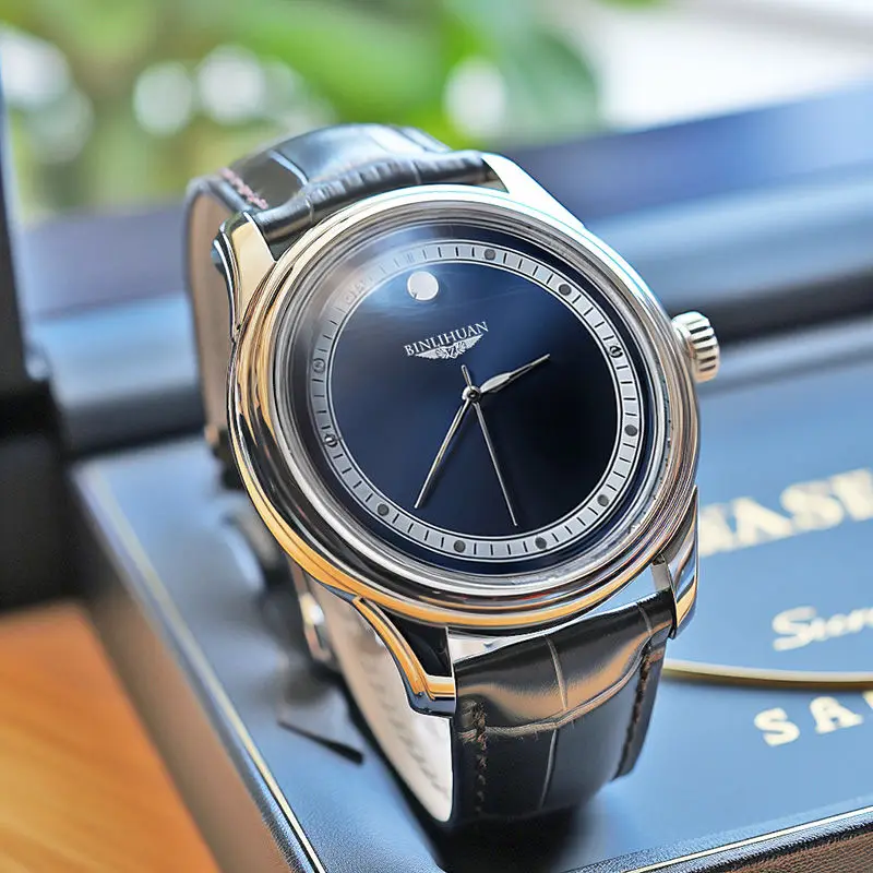 Модные роскошные кожаные часы для мужчин, лучший бренд, круглый кожаный ремешок, кварцевые часы с циферблатом из нержавеющей стали, повседневные часы Montre