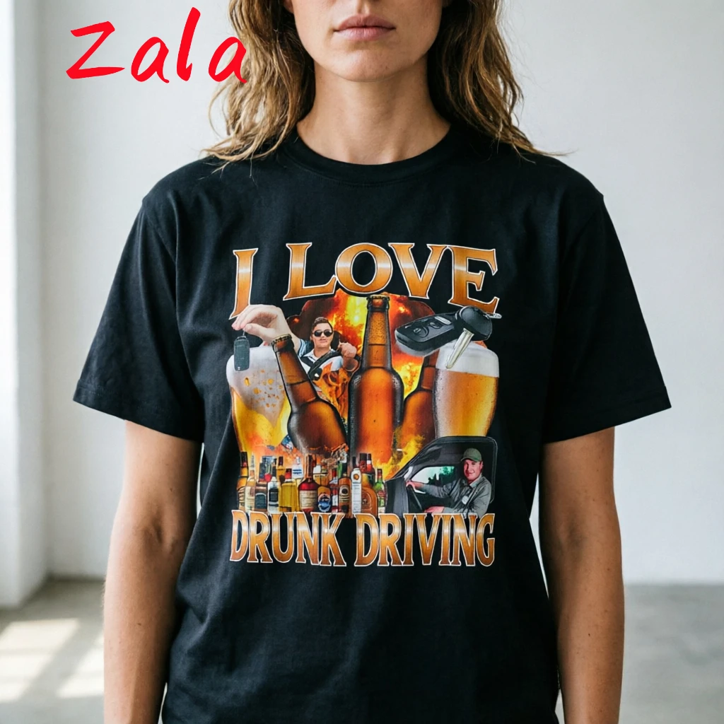 Funny Beer Lover Drinking Humor Present Meme Printed Women's T-shirt Summer Men Tshirts Round Neck Short Sleeve Women's Clothing