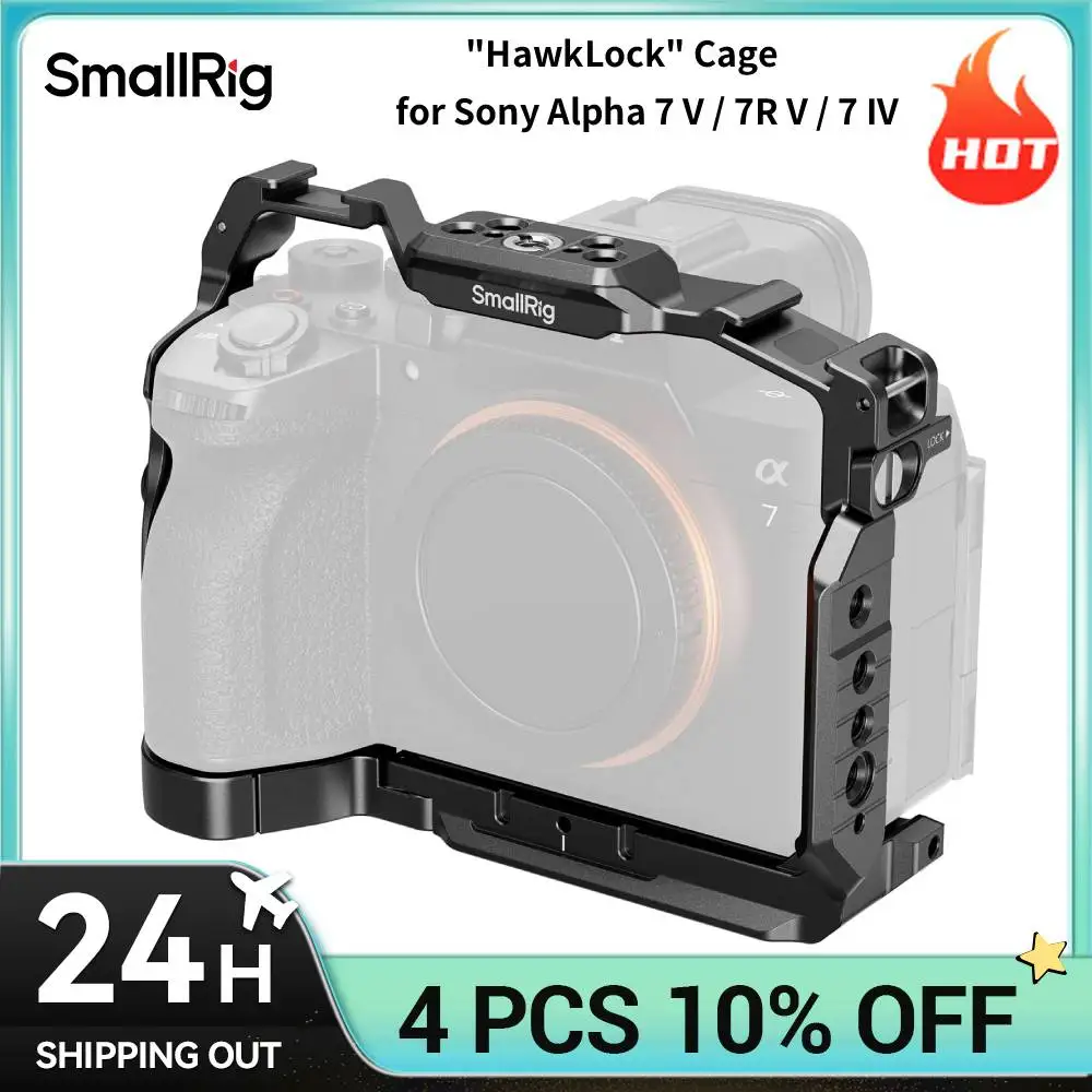 Image of SmallRig A7 V / 7R V / 7 IV "HawkLock" Schnellwechselkäfig für Sony Alpha 7 V / 7R V / 7 IV mit Arca-Swiss Schnellwechselplatte