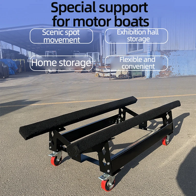 Motorboat Trailer Accessories Motorboat Trailer Frame Water Facilities Motorboat Mobile Placement Display Bracke With Wheels