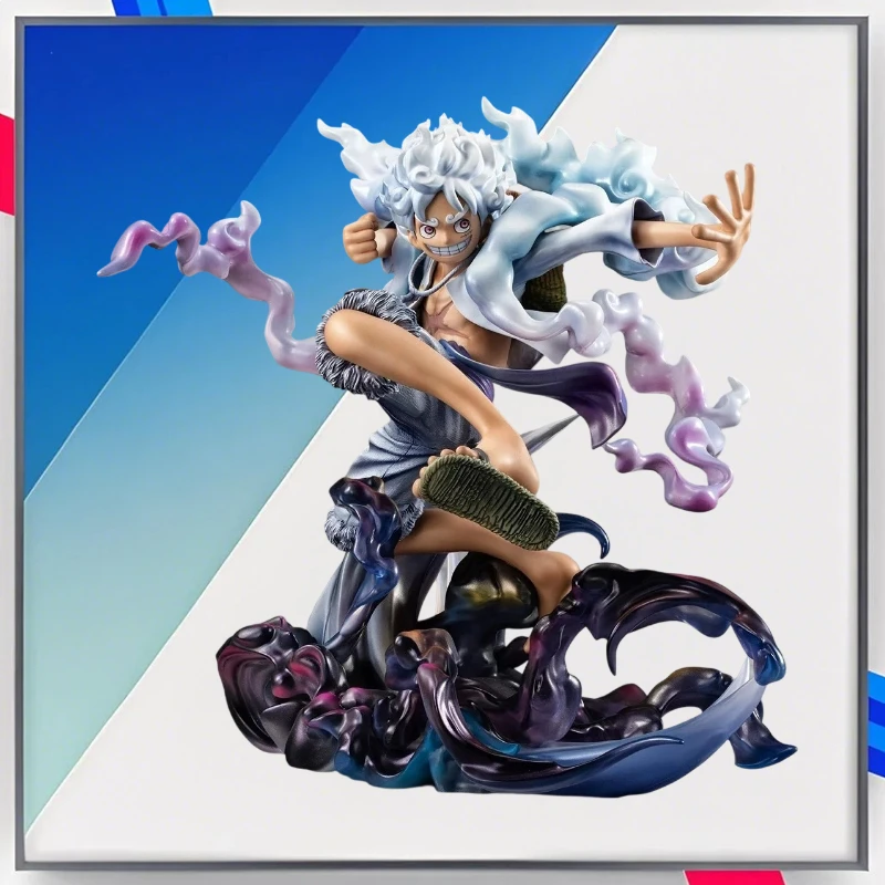 

23cm/9in Anime Figure of A Piece Gear 5 Luffy Action Figure Sun God Nika Luffy Statue Toy Gifts