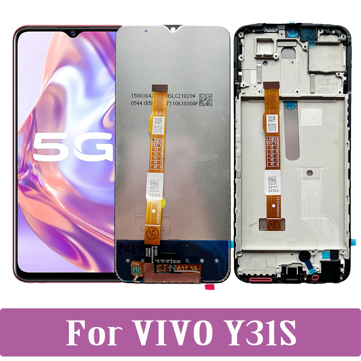 

For VIVO Y31S 5G V2054A LCD Display Touch Screen Replacement Digitizer Panel Assembly