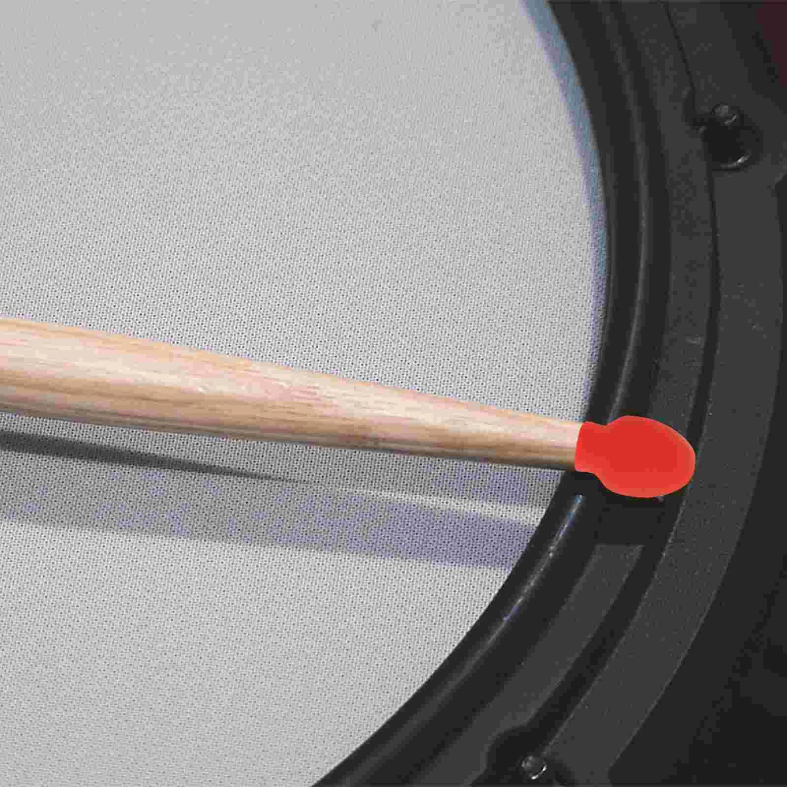 

Drumstick Practice Silent Tip Set Silicone Percussion Musical Instruments Accessory