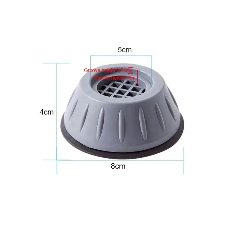 2/4/8/12pcs Washing Machine Shock Pad, Washing Machine Silicone Foot Pad, Suitable For Daily Washing Machine Shock And Noise