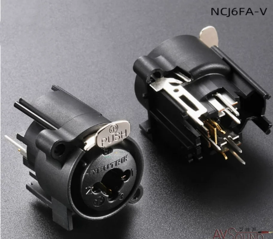 

10pcs NCJ6FA-V Canon 6.35 TRS socket combination dual-purpose PCB female socket
