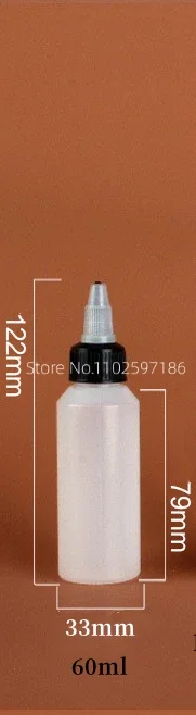 10-200 ml geperst fles semi-transparante geldop puntige neus geëxtrudeerd plastic zachte sub schilderinkt aanpassing split groothandel