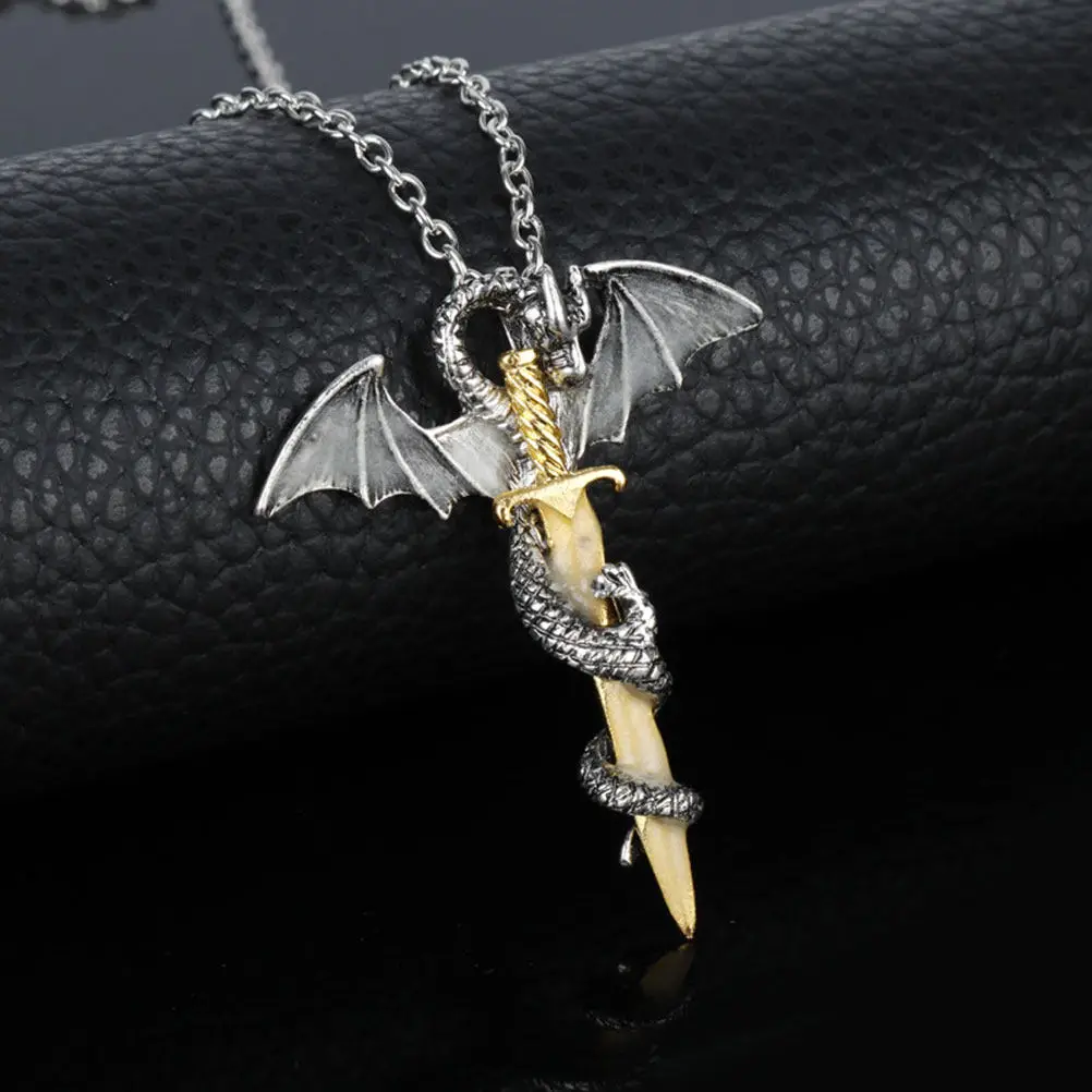 

Sword Luminous Necklace Alloy Man Jewelry Fashionable Chain Personalized Necklace Perfect Casual Formal