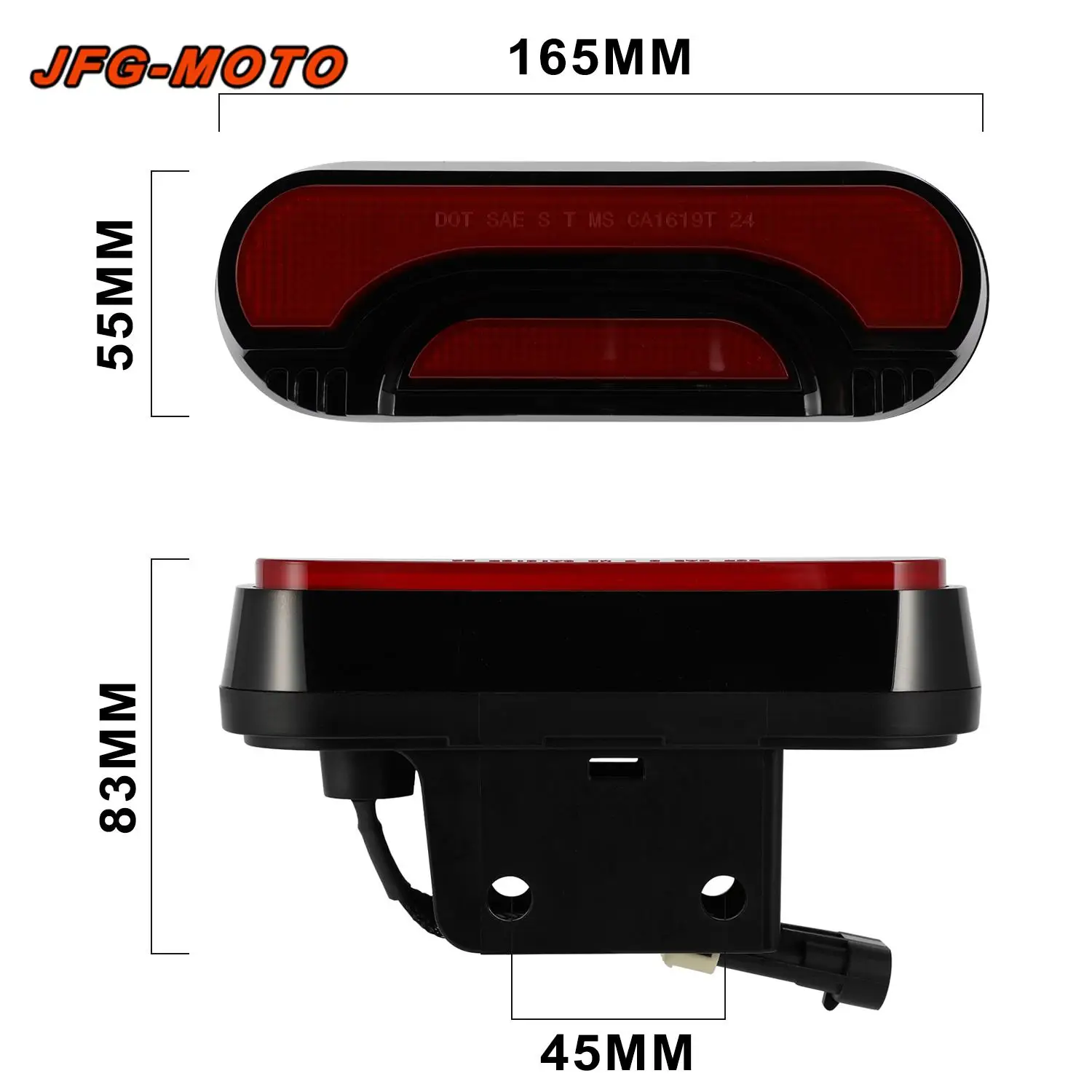 Motorcycle Accessories Tail Lamp PP Rear Signal Stop Light Lamp Integrated For Spyder CAN-A HD5 8 10 2016-2019 Dirt Pit Bike